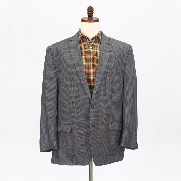 Calvin Klein 50R Gray Blazer Sport Coat Jacket 2-Button Solid T853 - Picture 1 of 11